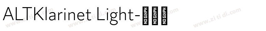ALTKlarinet Light字体转换